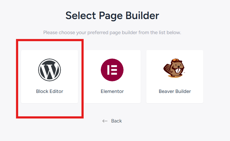 choosing page builder