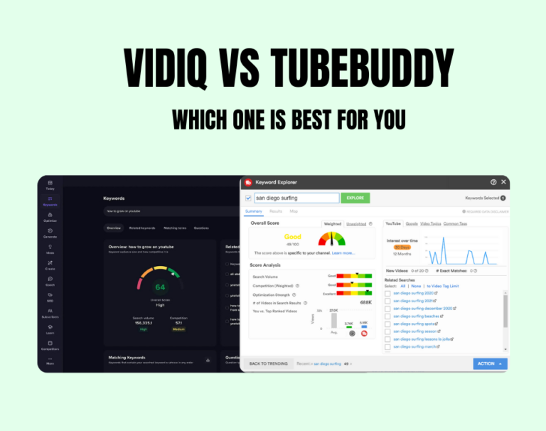 VIDIQ VS TUBEBUDDY